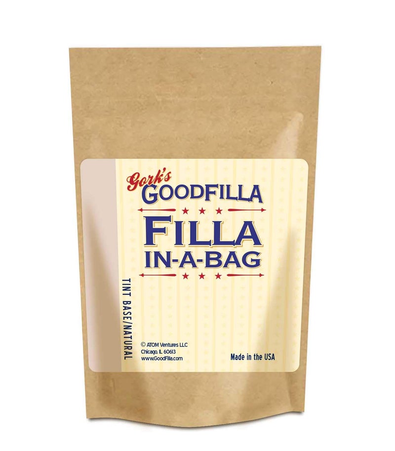 GoodFIlla Neutral tintable Base, 12 oz, Wood and Grain Filler Powder, Stainable, Paintable, Sandable, Versatile | Zero Waste - Image 1
